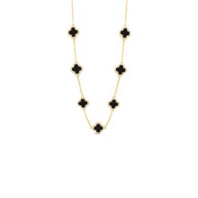 Absolute Jewellery Necklace Gold/Jet N2350JT