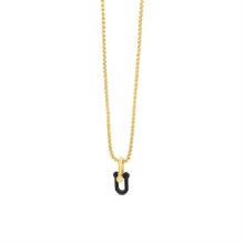 Absolute Jewellery Necklace Gold/Jet N2383JT
