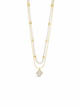 Absolute Jewellery Necklace Gold Opal N2349WO