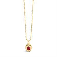 Absolute Jewellery Necklace Gold/Siam Red N2408RE