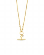 Absolute Jewellery NECKLACE GOLD T-BAR N2416GL