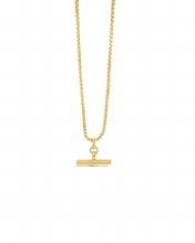Absolute Jewellery NECKLACE GOLD T-BAR N2417GL