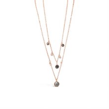 Absolute Jewellery Necklace RG Double Row N2151BK