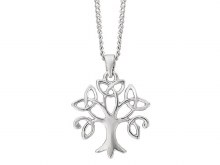 Indulgence Necklace Rhodium Celtic Tree