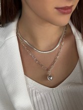 Absolute Jewellery Necklace Silver N2337SL