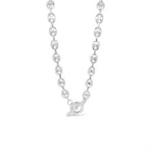 Absolute Jewellery Necklace Silver T-Bar Chunky N2317SL