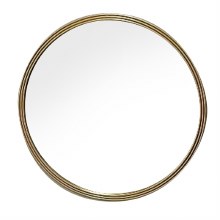 Tara Lane Odessa Round Mirror Gold 90cm