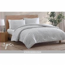 Comforter Set 3pc Olivia Grey 
Fit Double & King Size Bed