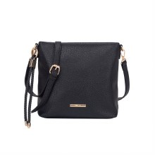 Hampton Handbags Orchid Crossbody Bag Black