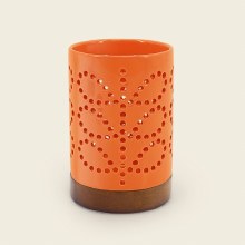 Orla Kiely Ceramic Candle Holder (Persimmon)
