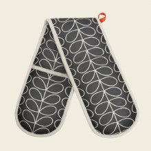 Orla Kiely Double Oven Mitt - Linear Stem (Slate)