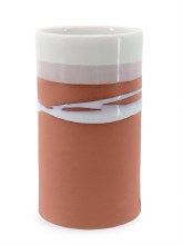 Tipperary Crystal Paul Maloney Pottery Terracotta Stem Vase