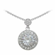 Tipperary Crystal Pave Silver Pendant