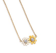 Newbridge Silverware Pendant Floral Yellow & White