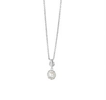 Newbridge Silverware Pendant Pearl Leaf