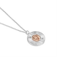 Newbridge Silverware Pendant Silver & Rose Tiamo