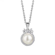 Newbridge Silverware Pendant Silver Pearl