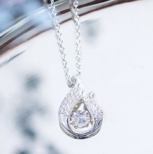 Newbridge Silverware Pendant Tear Drop Twist