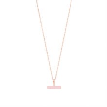 Tipperary Crystal Pink Bar Pendant Rose Gold