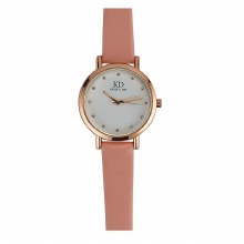 Knight and Day Jewellery  Pink Leather Strap Watch