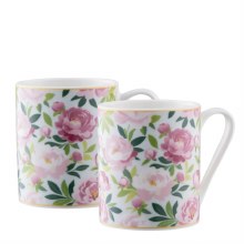 Aynsley Pink Peony Set of 2 Mugs