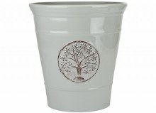Planter Tree of Life Grey 30cm Plastic