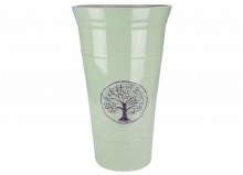 Planter Tree of Life Tall Green Plastic