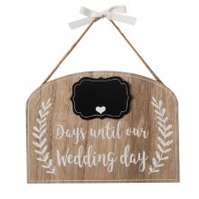 Plaque Days to Wedding