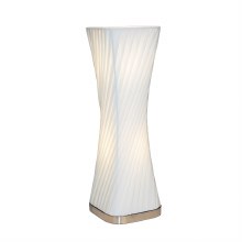 Straits Pleated Table Lamp White 60cm