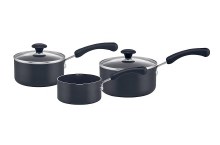 Prestigr Saucepan Set 3pce Super Tough Eash Clean