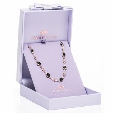 Newgrange Living Jewellery Rose Gold Emerald Diamond Pendant
