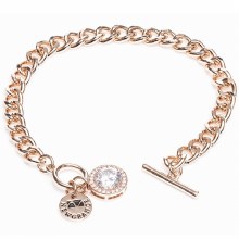 Newgrange Living Rose Gold Stone & Diamante Bracelet