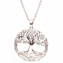 Newgrange Living Jewellery Rose Gold Tree of Life Pendant