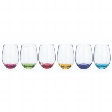 Newgrange Living Rainbow Stemless Wine S/6