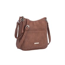 Hampton Handbags Raven Crossbody Bag Light Brown