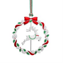 Newbridge Silverware Reindeer Wreath Christmas Tree