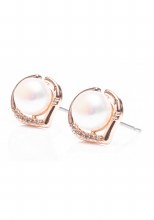 Newgrange Living Rose Gold Mother Of Pearl Earrings