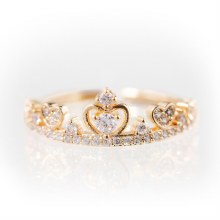 Newbridge Silverware Ring Gold Crown Ring