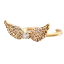 Newbridge Silverware Ring Gold Wing Angel