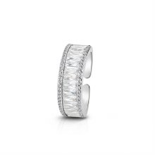 Newbridge Silverware Ring Silver Baguette CZ