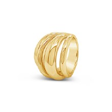 Absolute Jewellery Ring Small Gold RG165GL