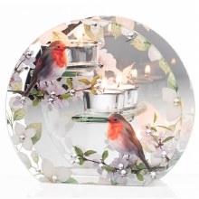 Newgrange Living Robin 3pce Candle Holde