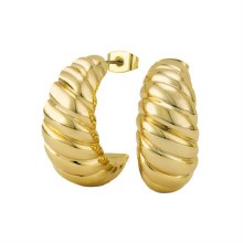 Tipperary Crystal Tipperary Crystal Romi Hoop Earring Shell Gold