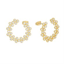Tipperary Crystal Tipperary Crystal Romi Hoop Flower Cluster Earring