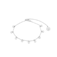 Tipperary Crystal ROMI Mini Disc Bracelet Silver