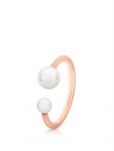 Tipperary Crystal Romi Pearl Ring Rose Gold