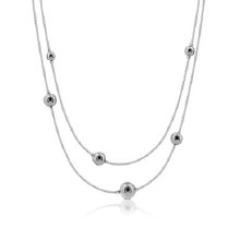 Tipperary Crystal ROMI SILVER BEAD NECKLACE