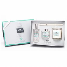 Newgrange Living Room Set 3pc Lotus Flower & White Tea