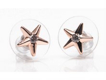 Newgrange Living Rose Gold Star Earrings