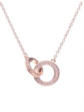 Newgrange Living Rosegold Interlocking Pendant